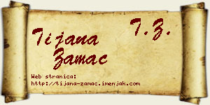Tijana Žamac vizit kartica